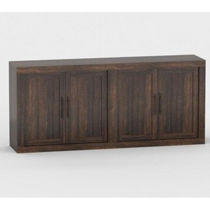 Acekool 70.8" Mid-Century Modern Sideboard Buffet Cabinet with 4 Doors, Modular Storage, Coffee Bar & Media Console,Brown - 1 of 1