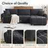 KTMBDW Sectional Couches for Living Room, L-Shaped Sofa Couch with Boucle Fabric, 3 Seat Sofa Set for Apartment - 3 of 4