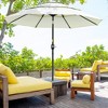 Gulches Beige 108-Inch 3-Tier Patio Umbrella with Crank and Tilt - 3 of 4