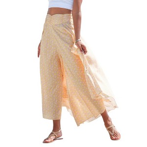 Women's Printed Flowy Culottes - LASCANA - 1 of 4