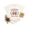 Simply Sage Market Women's Coquette Merry Mama Social Club Short Sleeve Garment Dyed Tee - 3 of 4