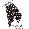 Allegra K Women's Polka Dot Small Skinny Double-Sided Neckerchief Neck Scarves - 3 of 4