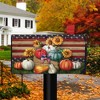 Briarwood Lane Patriotic Pumpkins Autumn Magnetic Mailbox Cover Sunflowers Primitive - 2 of 3