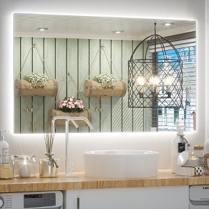 Keonjinn LED Backlit Bathroom Vanity Wall Mirror, 3 Color Temperatures Dimmable, Anti-Fog - 1 of 4