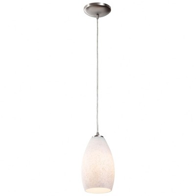 Access Lighting Champagne 1 - Light Pendant in  Brushed Steel