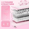 YUNZII C68 Panda Mechanical Gaming Keyboard, 68 Keys Cute Keyboard with PBT Keycaps, RGB Backlit, Hot Swappable Creamy Keyboard - 4 of 4