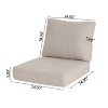 Christopher Knight Home Noah Outdoor 5-Inch Thick Deep Seat Club Chair Cushion Set - 3 of 4