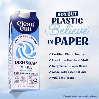 Cleancult Liquid Dish Soap Refill - Fresh Rain - Thumbnail 5