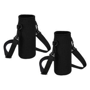 Unique Bargains Neoprene Portable Insulated Adjustable Strap Water Bottle 
Sling Bags 2 Pcs - 1 of 4