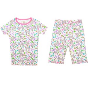 Just Love Pajamas for Girls Snug-Fit Cotton Girls PJ Set Short Sleeve Tee & Shorts - 1 of 3