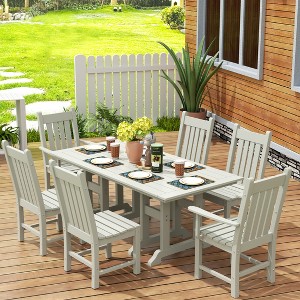 WestinTrends Malibu 7 Piece Outdoor Patio Dining Set Outdoor Dining Table with Dining Chair - 1 of 3