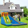 Tangkula Inflatable Water Park Bounce House Climbing Wall Splash Pool w/480W Blower - 2 of 4
