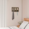 Hastings Home Wall Picture Collage with 3 Hanging Hooks - Wall Mounted Photo Frame Decor with Rustic Wood Look, Holds 4x6 Pictures - 4 of 4