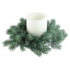 Northlight 12" Unlit Frosted Green Pine Christmas Wreath - image 2 of 3