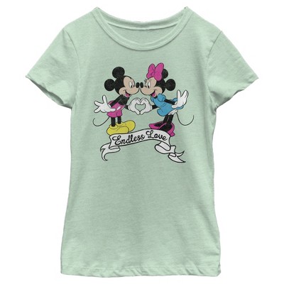Girl's Disney Mickey and Minnie Endless Love T-Shirt