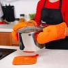 4-Piece Kitchen Set: 2 Flame Oven Mitts and 2 Flame Potholders - 4 of 4