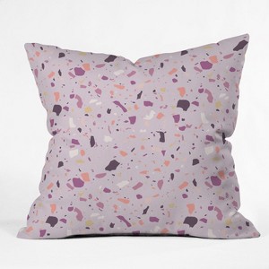 Mareike Boehmer Geometric Square Throw Pillow Purple - Deny Designs: Contemporary Style, Indoor Polyester Cushion with Zipper - 1 of 4