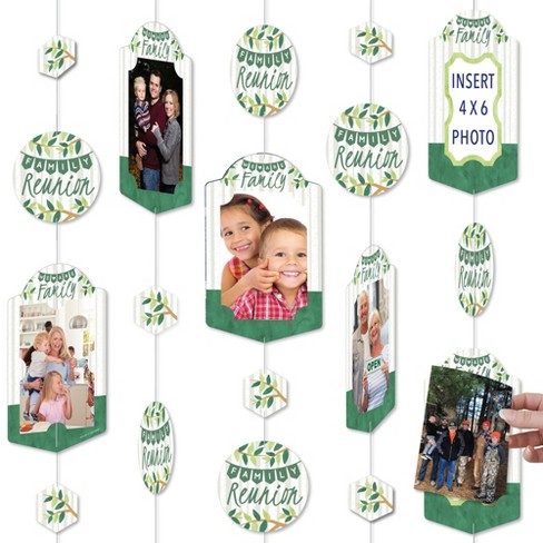 Big Dot Of Happiness Family Tree Reunion - Family Gathering Party Vertical  Photo Garland 35 Pieces : Target