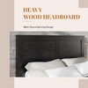 Bed Frame, Full/Queen/King Size Wood Platform, Noise Free,No Box Spring Needed and Easy Assembly Tool,Large Under Bed Storage,Dark Black - 4 of 4