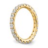Black Bow Jewelry 14K Gold 1.5 Ctw U Shared D-F Color Lab Created Diamond Eternity Band - 4 of 4