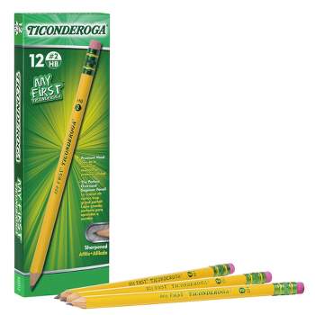 Ticonderoga® Pre-Sharpened Pencil, #2, Yellow Barrel, 12