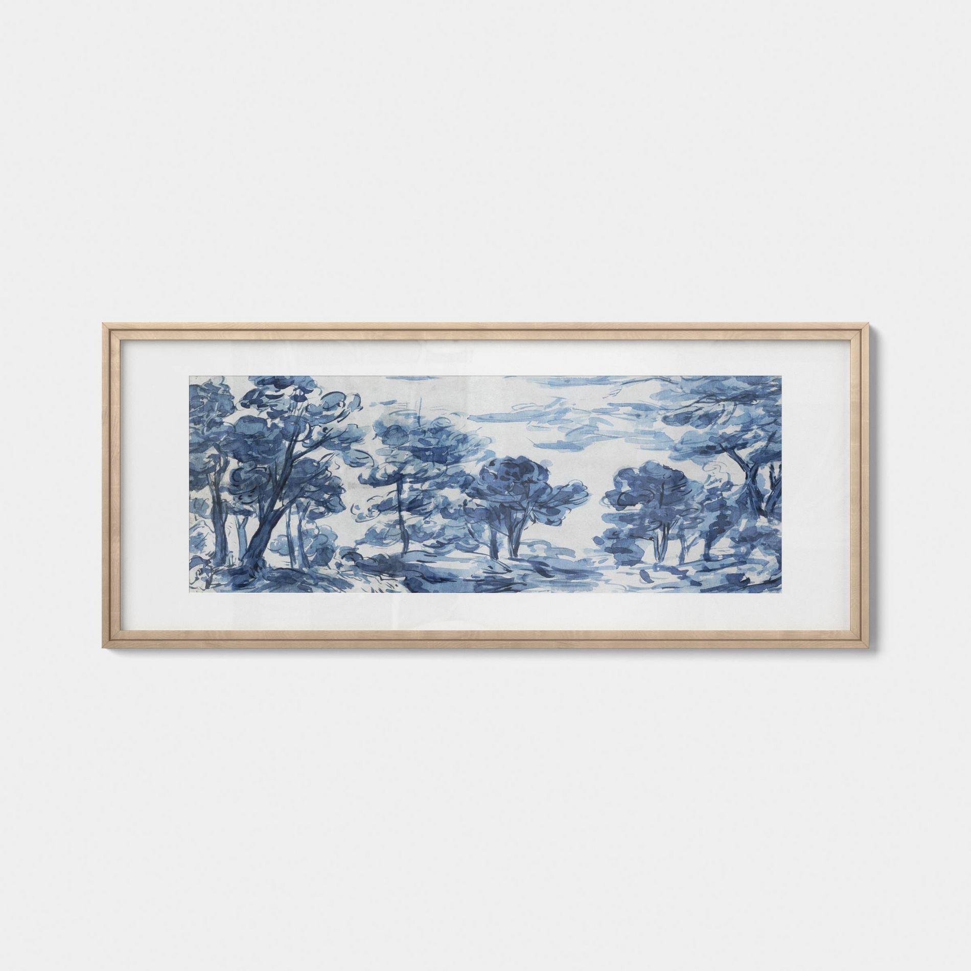 47"x 20" French Style Scene Framed Wall Art - Threshold™