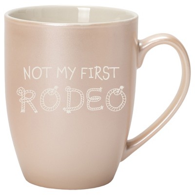 100 North Rope Design 10 Ounce White and Precious Pearl Metallic Finish, Comfortably Fits Your Hands, New Bone China Coffee Tea Cup Mug, Not My First