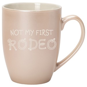 100 North Rope Design 10 Ounce White and Precious Pearl Metallic Finish, Comfortably Fits Your Hands, New Bone China Coffee Tea Cup Mug, Not My First - 1 of 1