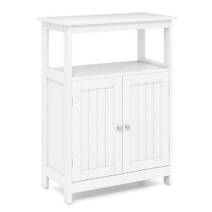 Resenkos  Bathroom Floor Cabinet Freestanding Storage Organizer, - 1 of 4
