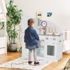 Infans Kids Kitchen Playset Pretend Play Cooking Set w/Vivid Faucet & Telephone - 2 of 4