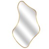 Beautyolove Asymmetric Gold Aluminum Alloy Framed Wall Mirror Modern Irregular Wall Mirror - 4 of 4
