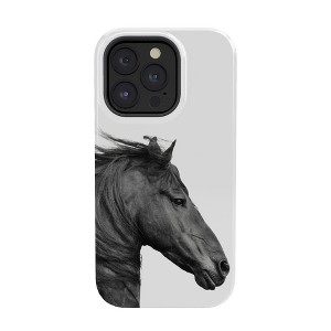 Eye Poetry Photography Wild Horse Photography in Black and White Tough Tough iPhone 15 Case - Society6 - 1 of 1