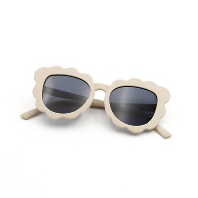 Shaped Sunglasses Cream Scallop - Bullseye's Playground™