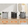 LunaLulinlk 360° Rotating Utensil Caddy Countertop Cutlery Silverware Caddy Holder with 4 Compartment - 4 of 4