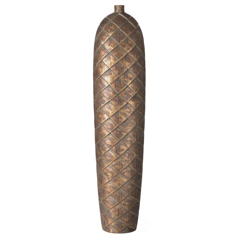 Uniquewise 37-inch-tall Cylinder Antique Floor Vase – Modern Living Room Decor - Ceramic Rustic Elegant Home Accent with Vintage Charm, 5 of 7