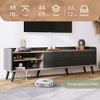 ELJGET 63" Modern TV Stand with 2 Cabinets& Open Compartments, TV Console Cabinet for 70” TV, Entertainment Center for Living Room, Bedroom - 4 of 4