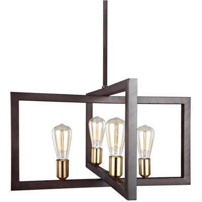 Generation Lighting Finnegan 23 1/2" Bronze Open Rectangle Chandelier