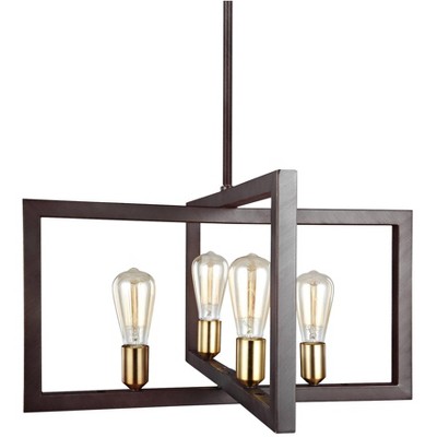 Feiss Finnegan 23 1/2" Wide New Bronze 4-Light Chandelier