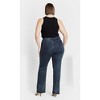 Women's Plus Size Harley Ivy Straight Jean - dark denim | CITY CHIC - 2 of 4