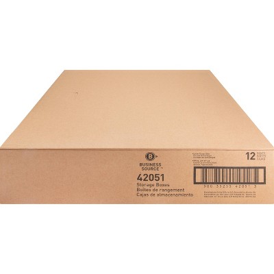 White Stackable Lift-Off Lid Storage Box, 12" x 15" x 10"
