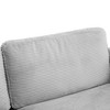 GlasFlength Seating Sets, Versatile Striped Sectional, Ideal for Entertaining, Classic and Comfortable, Gray, 72.8"*30.7"*33" - 2 of 4
