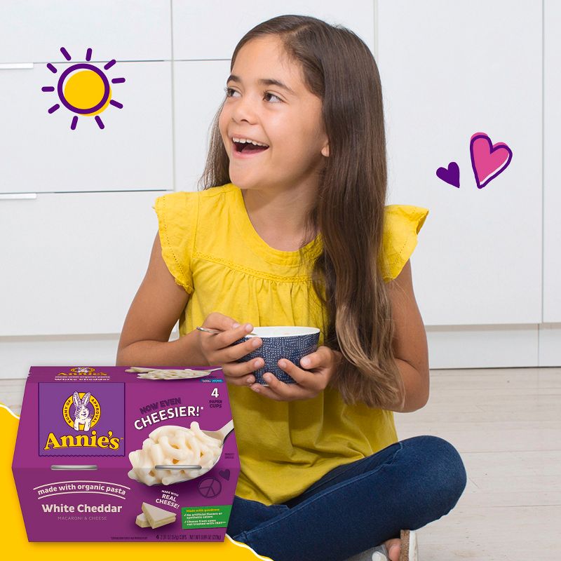 Annie's White Cheddar Microwavable Macaroni & Cheese Cup, 4 of 17