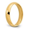 Black Bow Jewelry 2mm to 6mm 14K Yellow Gold Domed Comfort Fit Band - 3 of 4
