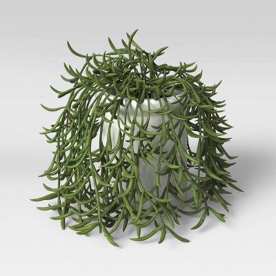 6" Artificial Trailing Succulent in Ceramic Pot Green - Threshold™
