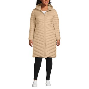 Lands' End Women's Outerwear Wanderweight Ultralight Packable Down Coat - 1 of 4