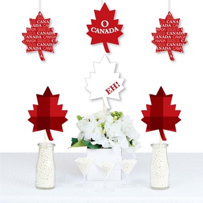 Big Dot of Happiness Canada Day - Maple Leaf Decorations DIY Canada Party Essentials - Set of 20