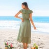 Women's Elegant Ruffle V-Neck Chiffon Maxi Wedding Guest Dress - Cupshe - 4 of 4