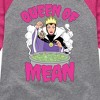 Girls' - Disney Villains - Queen Of Mean Shirt Tail Raglan Graphic T-shirt - 2 of 4