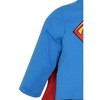 Warner Bros. Justice League Batman Superman Lightweight Breathable Baby Zip Up Costume Coverall with Cape Newborn to Infant - 3 of 4