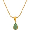 Clotth Natural Stone Necklace Crystal Pendant Gemstone Chain Jewelry 18K Gold Necklace for Women Elegant Unique Gift - 2 of 4